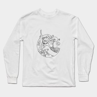 The Starry Wave (B) Long Sleeve T-Shirt